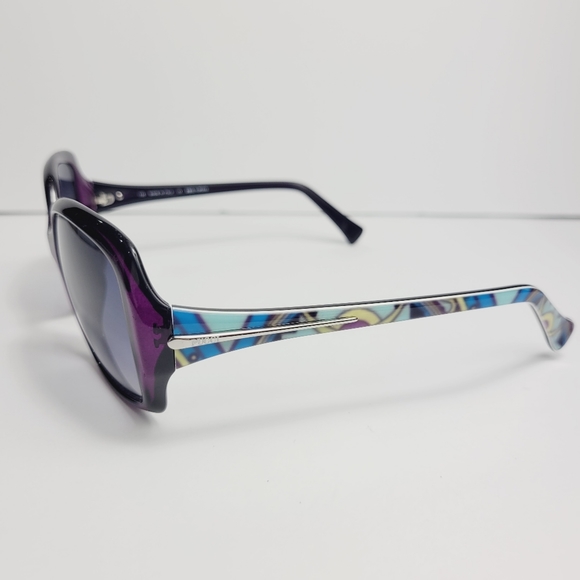Emilio Pucci Accessories - Emilio Pucci Sunglasses purple frame art deco accents